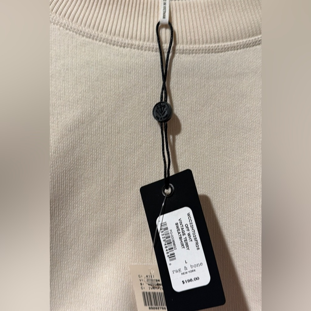Rag & Bone Cream Top with Black Tag - Picture 2 of 5